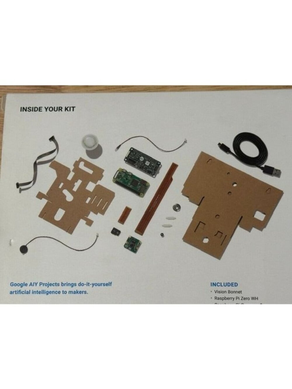 Google AIY Vision Kit V1.1 AI Raspberry Pi Zero included NEW - Picture 6 of 12